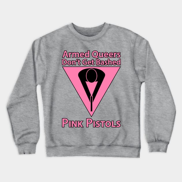 Pink Pistols Crewneck Sweatshirt by Operation Blazing Sword